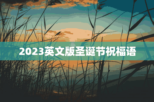 2023英文版圣诞节祝福语